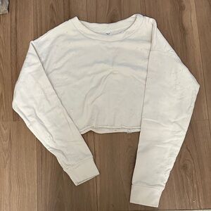 ALO Yoga Off-White Cropped Top